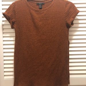 Forever 21 burnt orange ribbed top